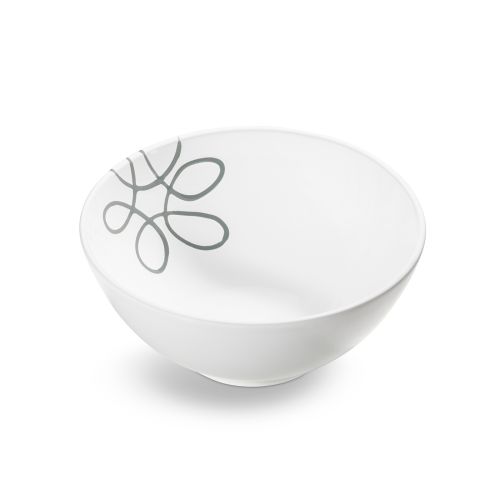 Kom - Puur gevlamd grijs - 23 cm