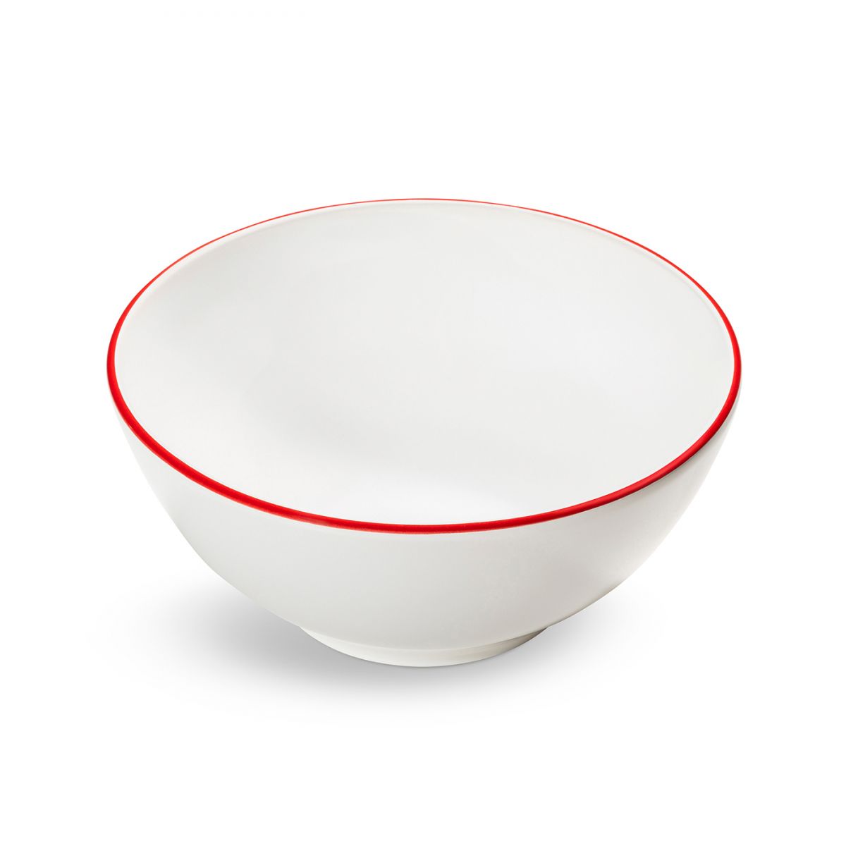 Kom - Rand robijnrood - 23 cm