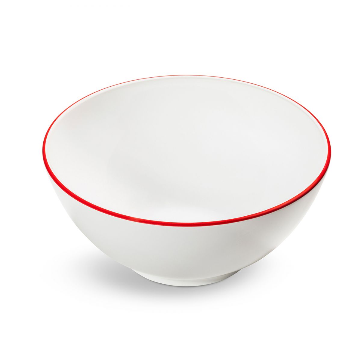 Kom - Rand robijnrood - 27 cm
