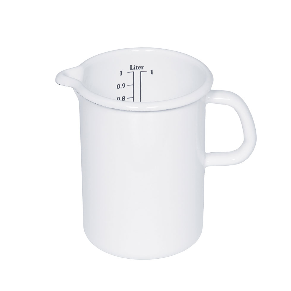 Riess - Maatbeker - wit - 9 cm - 0,5 ltr