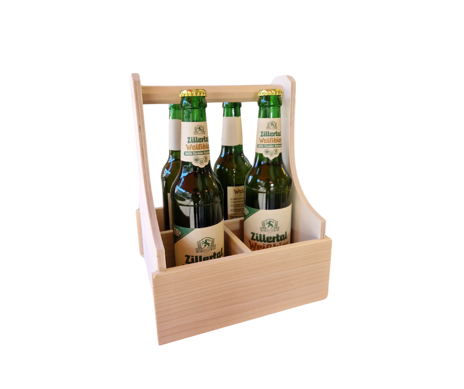 Männerhandtasche - voor 4 (bier)flesjes 0,33ltr (inclusief)