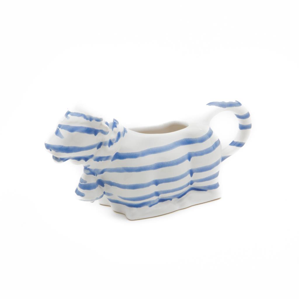 Melkkannetje koe - Gevlamd blauw - 0,16 ltr