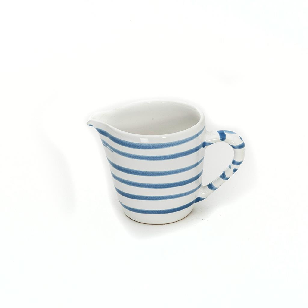 Melkkannetje recht - Gevlamd blauw - 0,2 ltr