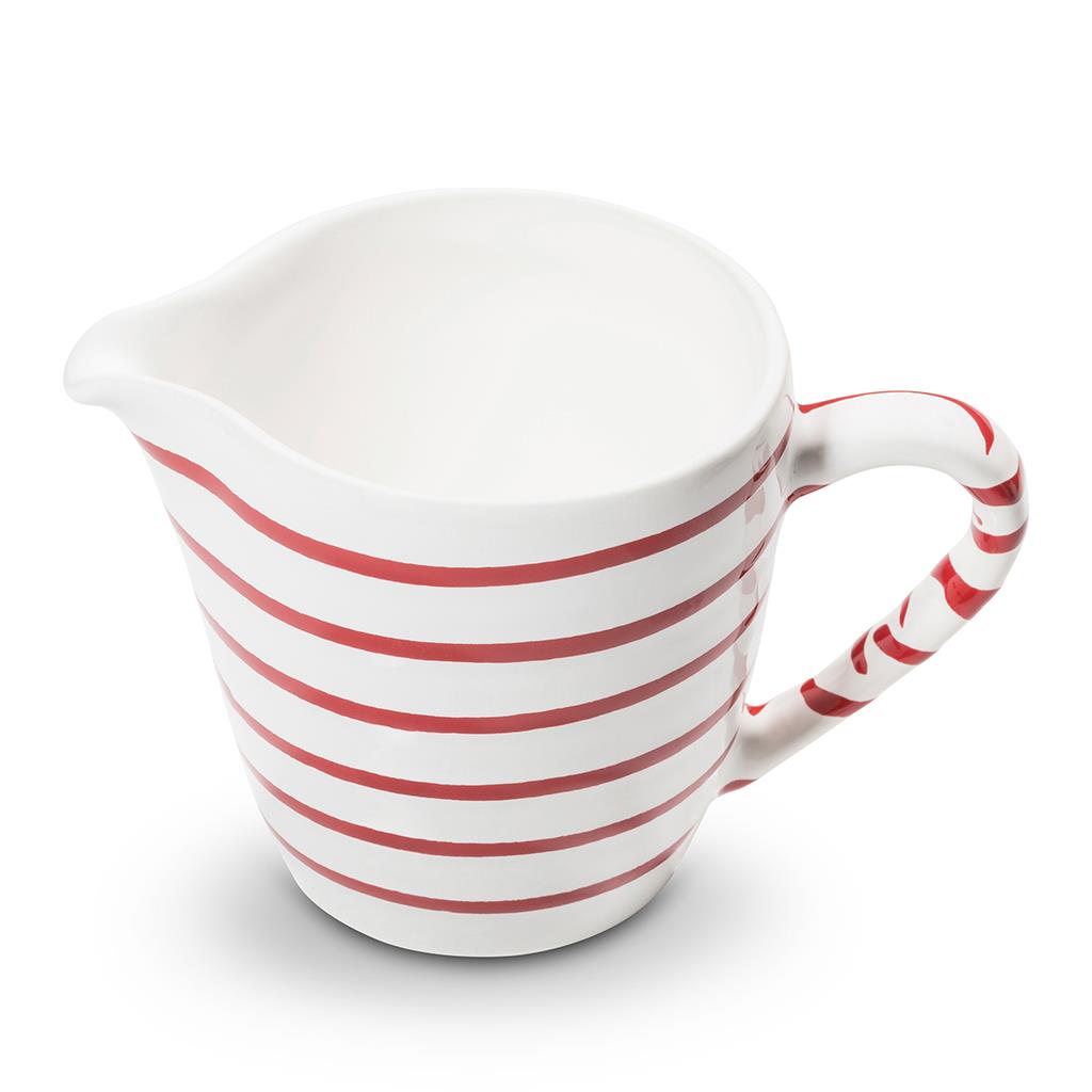 Melkkannetje recht - Gevlamd rood - 0,2 ltr