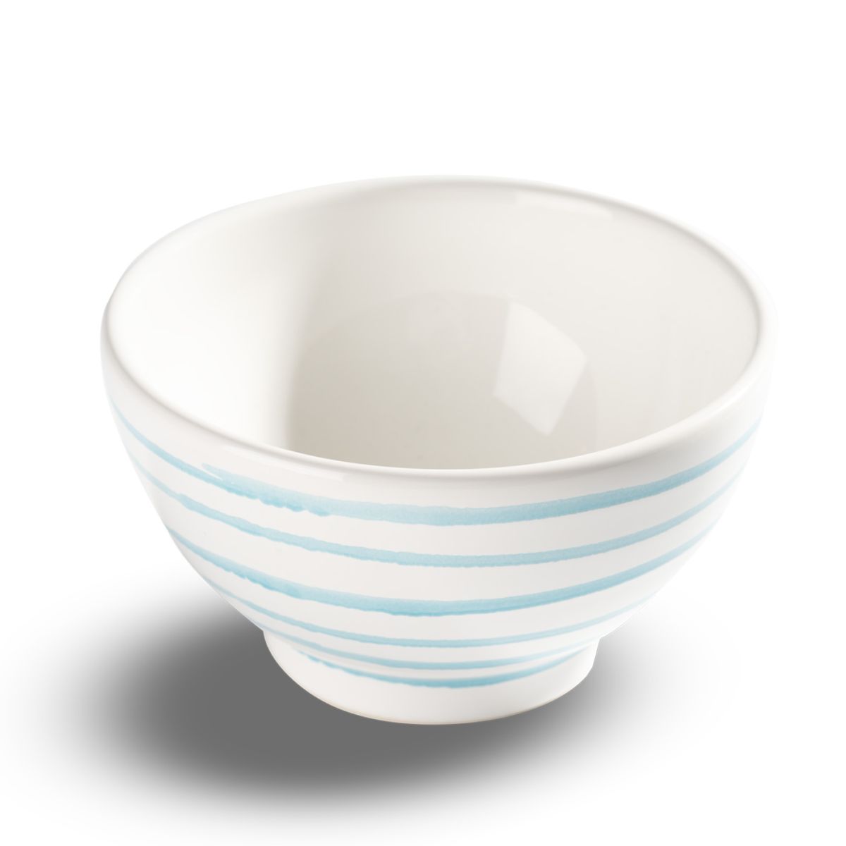 Mueslikom groot - Gevlamd turquoise - 14 cm