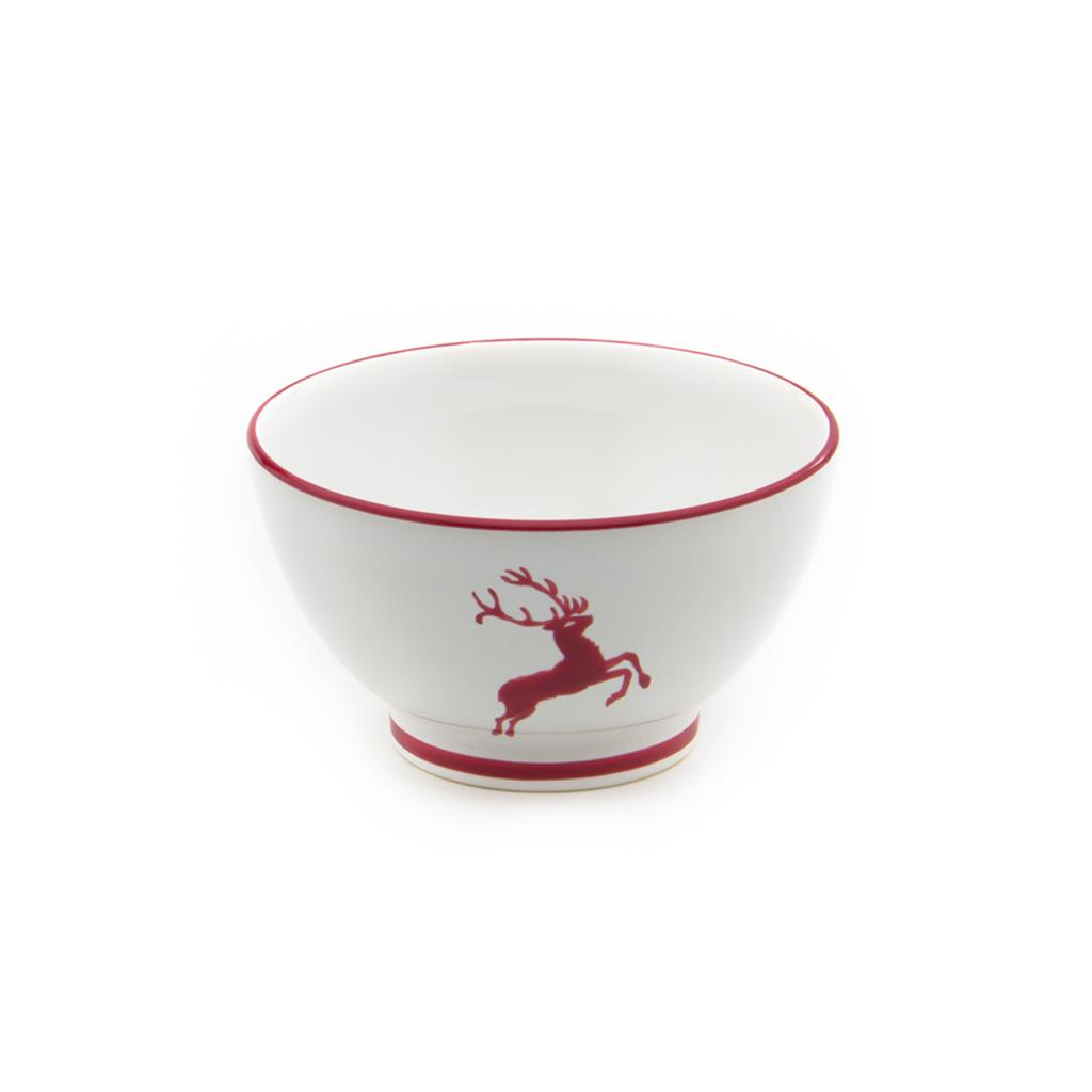 Mueslikom groot - Hert bordeauxrood - 14 cm