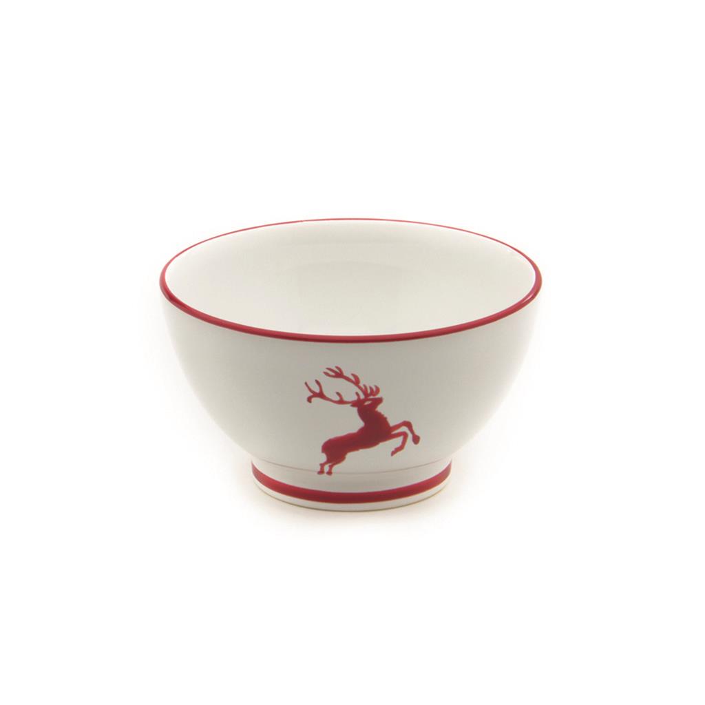 Mueslikom groot - Hert robijnrood - 14 cm