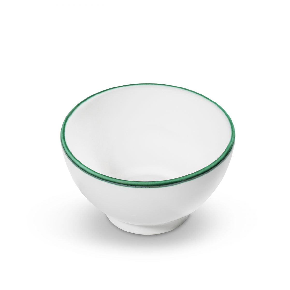 Mueslikom groot - Rand groen - 14 cm
