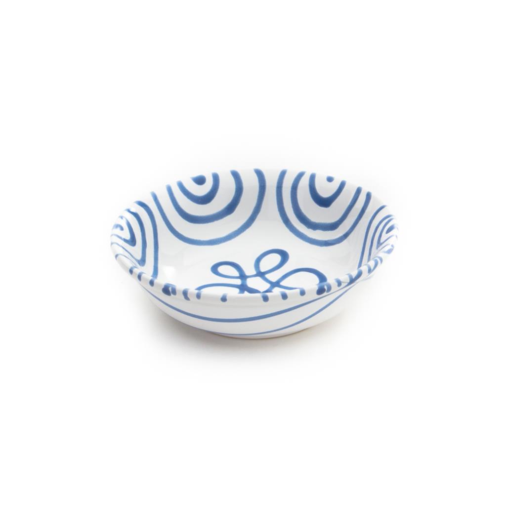 Mueslikom klein - Gevlamd blauw - 14 cm