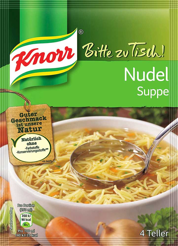 Knorr Nudelsuppe uit Oostenrijk