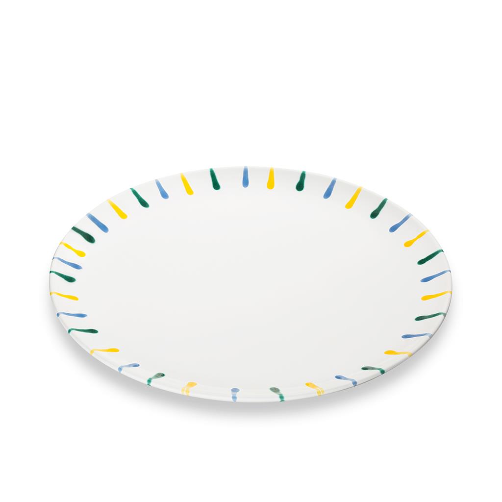 Onderbord-gebakschaal - Gevlamd Bont - 32 cm