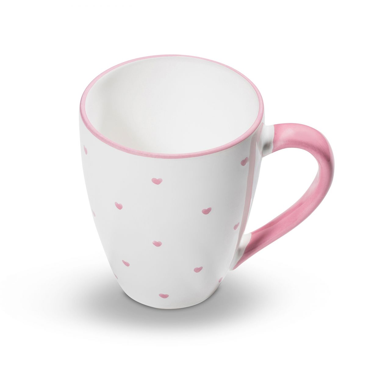 Koffiebeker Max - Hartjes roze - 0,3 ltr