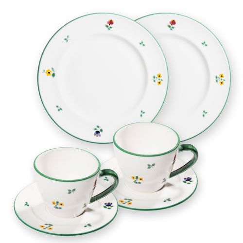 Ontbijtset voor twee - Alpenbloemen