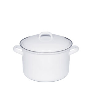 Riess - Hoge pan met deksel - wit - 14 cm - 1,0 ltr