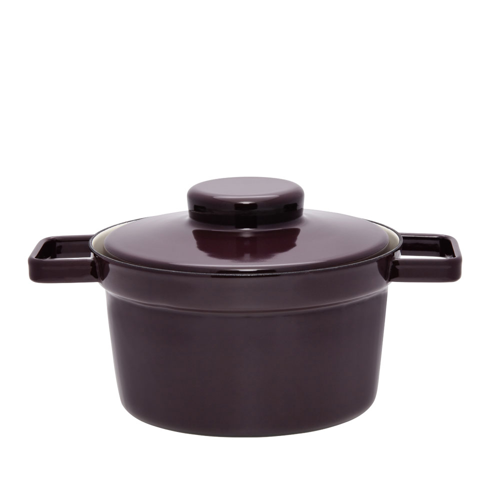 Riess - Pan hoog met deksel - aubergine - 20 cm - 1,75 ltr