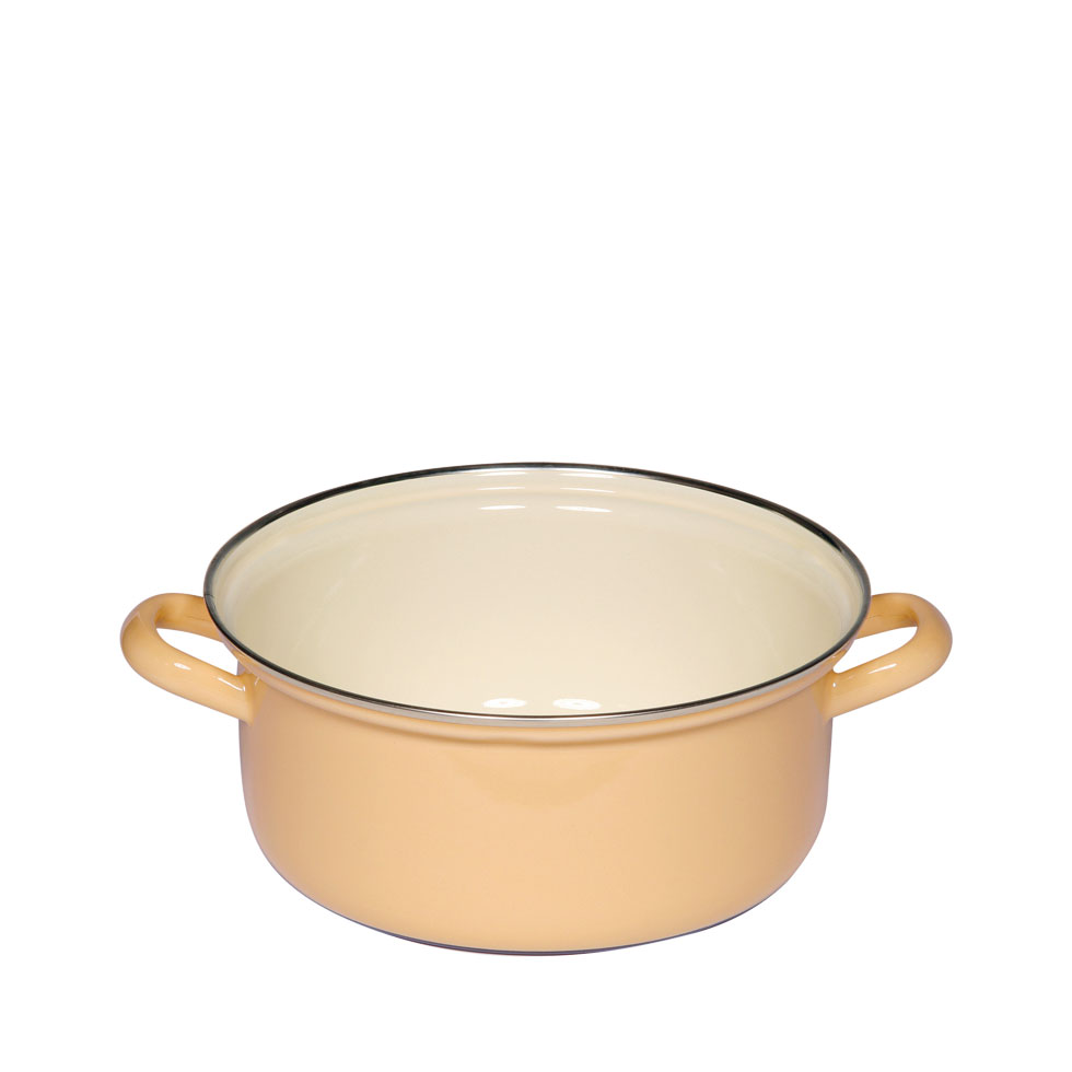 Riess - Pan laag zonder deksel - goudgeel - 20 cm - 2,0 ltr