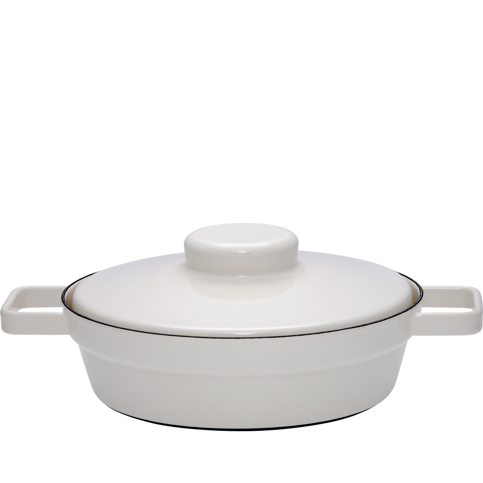 Riess - Pan laag met deksel - grijs - 24 cm - 1,5 ltr