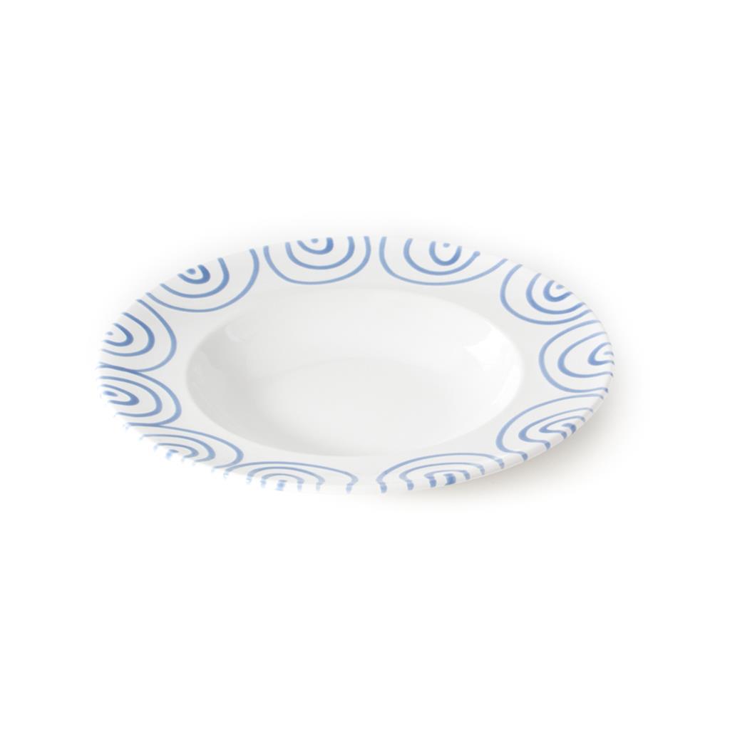 Pastabord - Gevlamd blauw - 29 cm