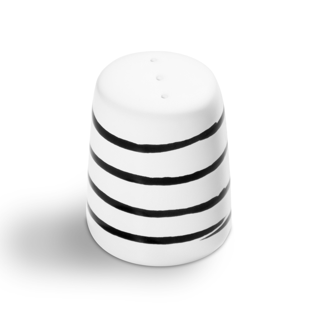 Peperstrooier - Gevlamd zwart - 7 cm