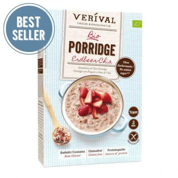Verival porridge aardbei-chia uitt Oostenrijk