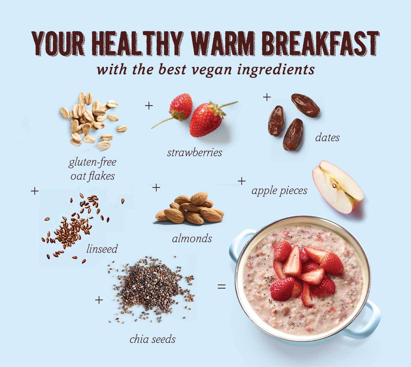 Verival porridge aardbei-chia - 350 gr