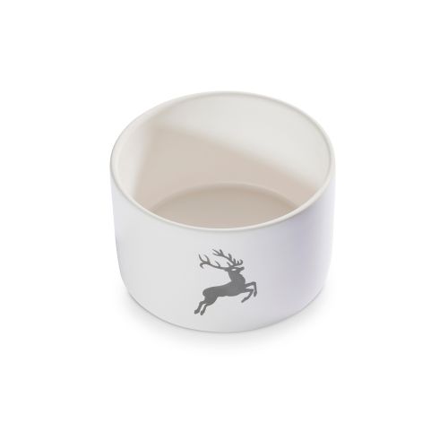 Potje met houten deksel - Hert grijs - 14 cm