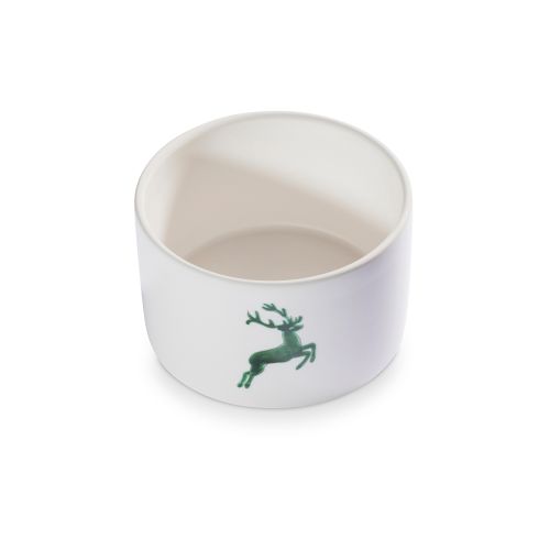 Potje met houten deksel - Hert groen - 14 cm