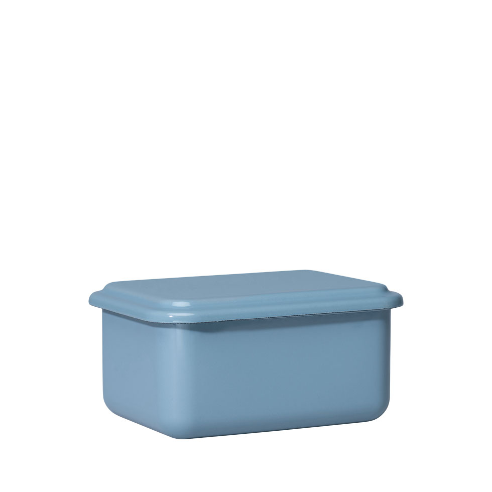 Riess - Bewaardoos hoog met deksel - bosbessenblauw - 15 x 11 x 7 cm - 0,8 ltr