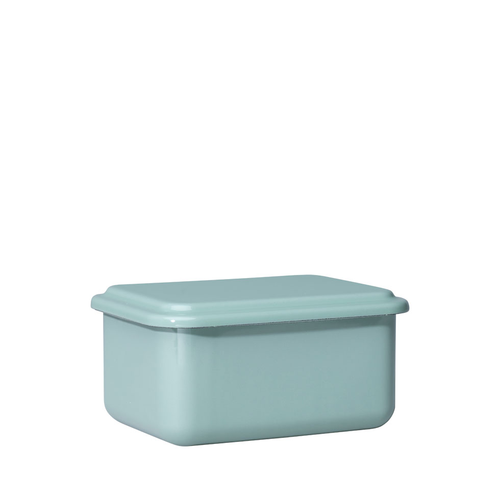 Riess - Bewaardoos hoog met deksel - saliegroen - 15 x 11 x 7 cm - 0,8 ltr