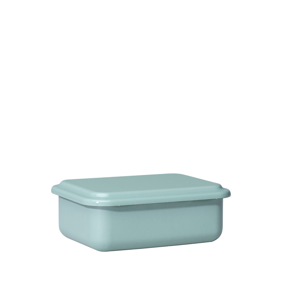 Riess - Bewaardoos laag met deksel - saliegroen - 15 x 11 x 5 cm - 0,5 ltr