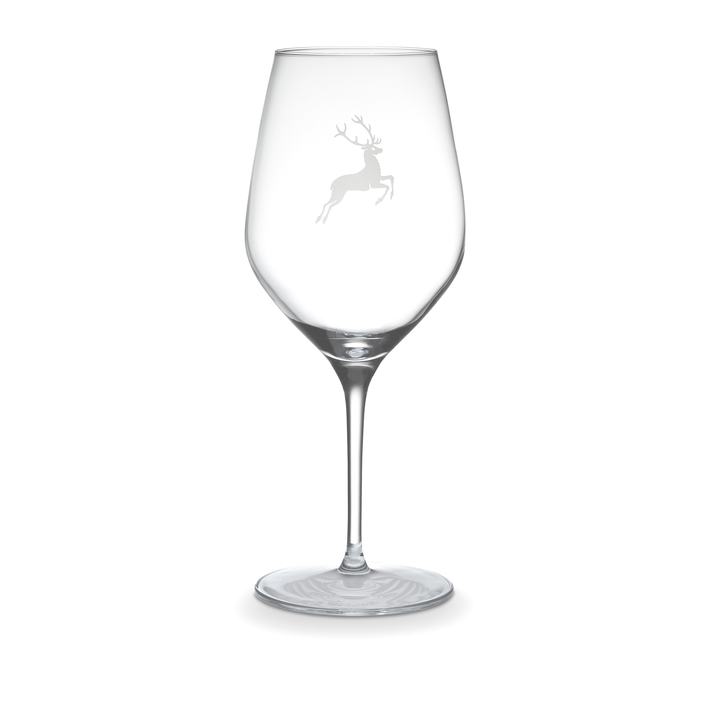 Rode wijnglas - Hert - 650 ml