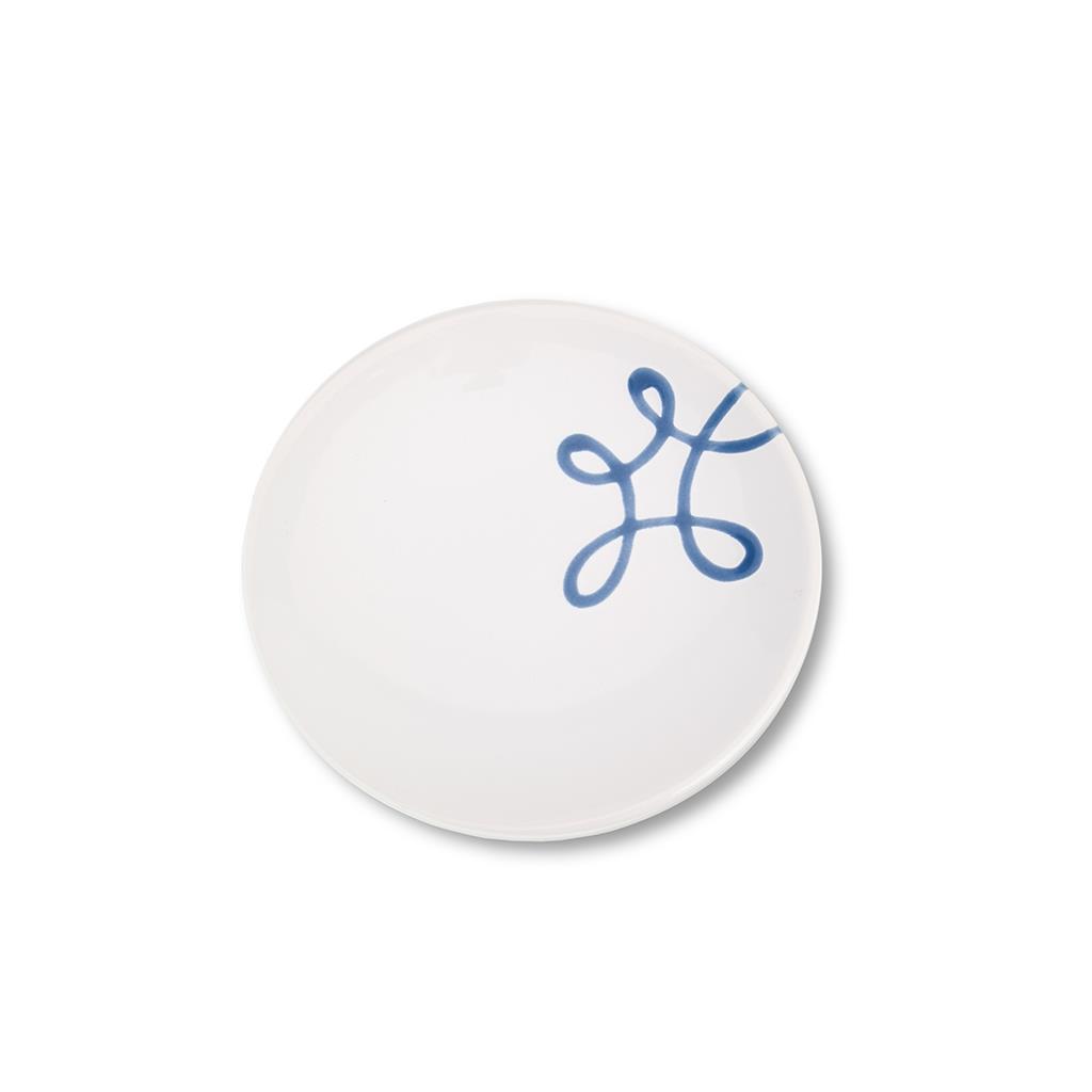 Schoteltje voor koffiekopje - Puur gevlamd blauw - 15 cm