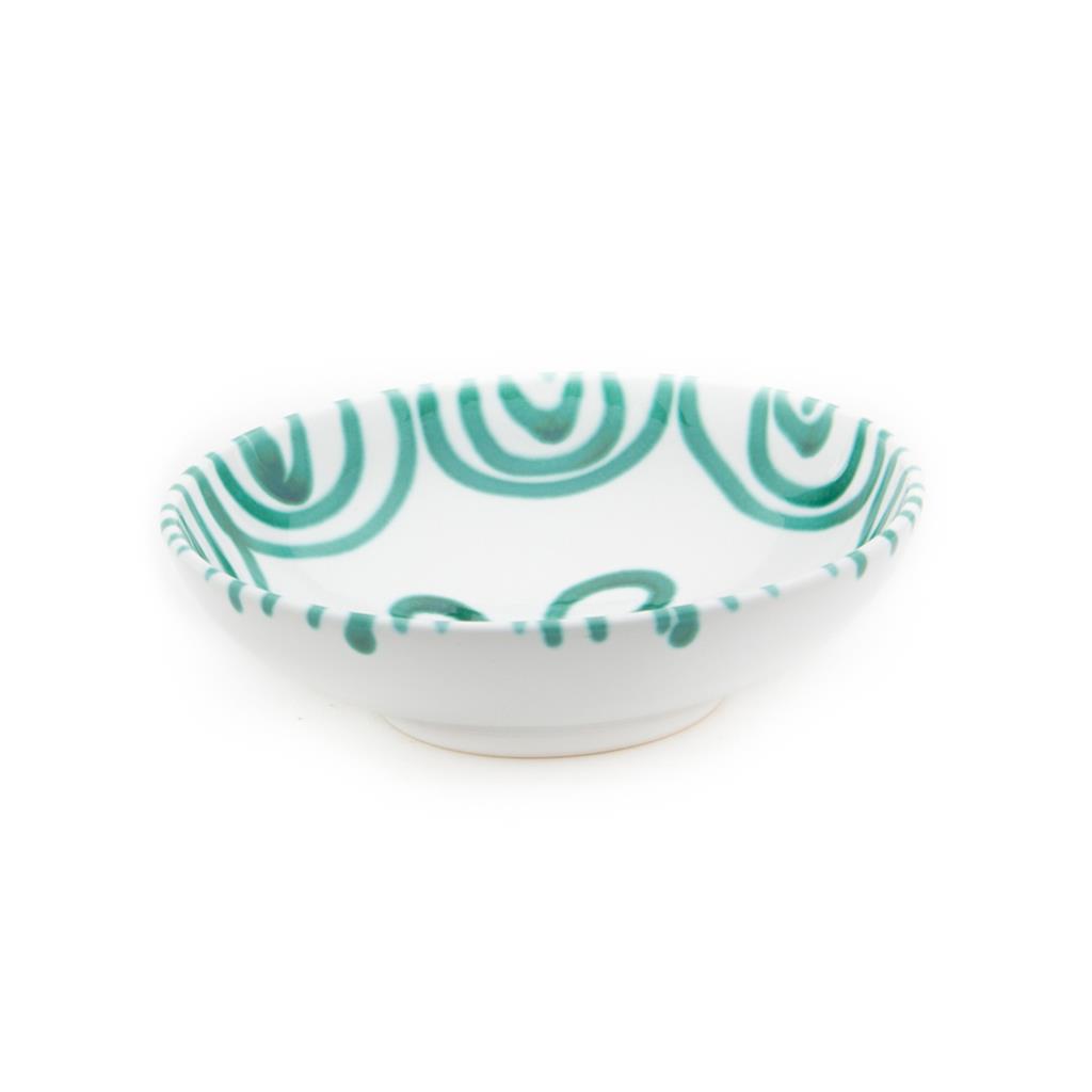 Kom groot - Gevlamd groen - 17 cm