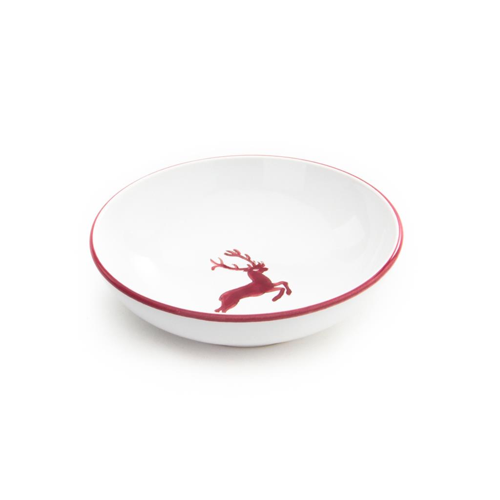 Kom groot - Hert bordeauxrood - 17 cm