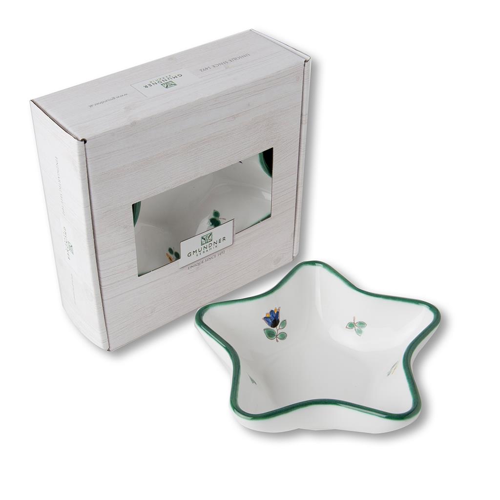 Schaaltje ster - Alpenbloemen - 14 cm - cadeauverpakking