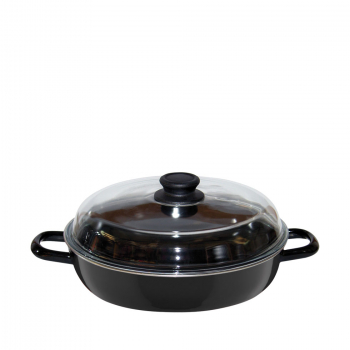 Riess - Braadpan met glazen deksel - 24 cm