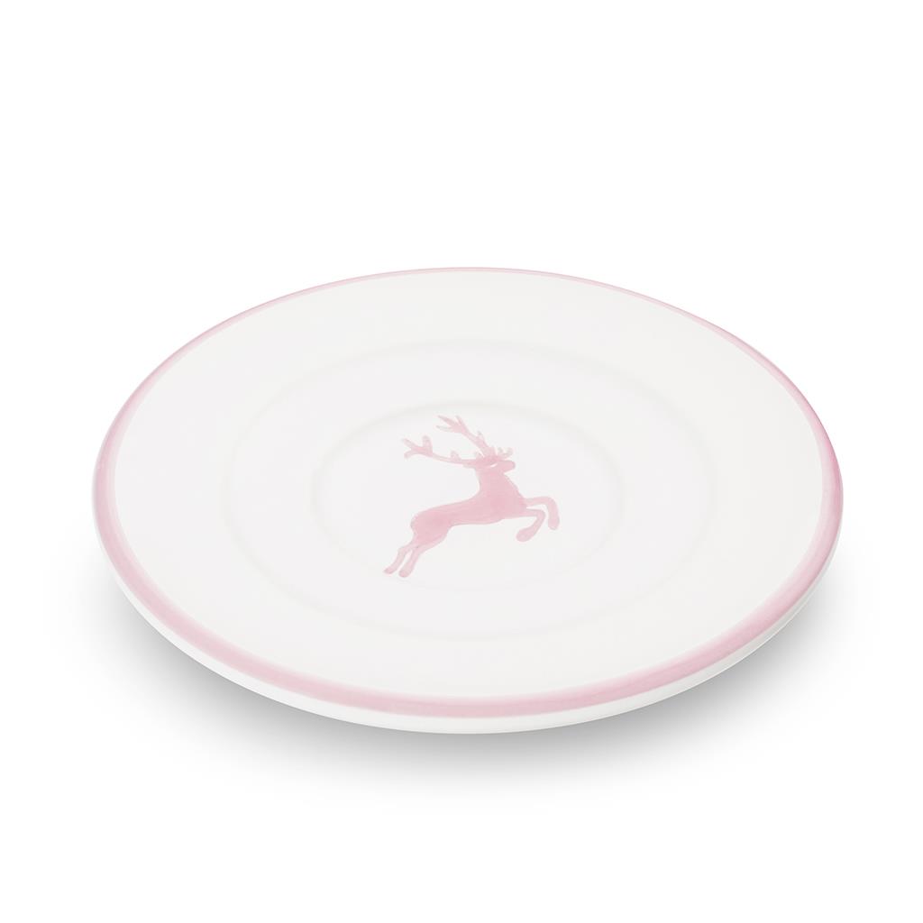 Schoteltje voor espressokopje - Hert roze - 11 cm