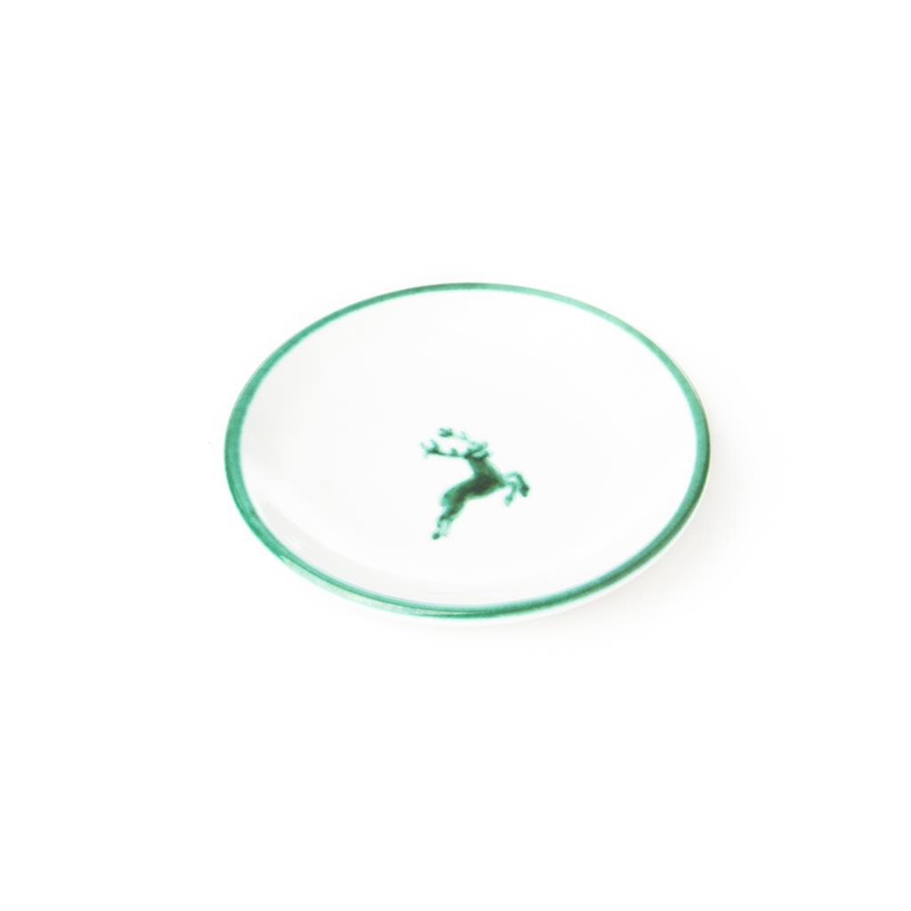 Schoteltje voor koffiekopje - Hert groen - 15 cm