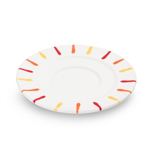 Schoteltje voor koffiekopje - Gevlamd Landlust - 16 cm