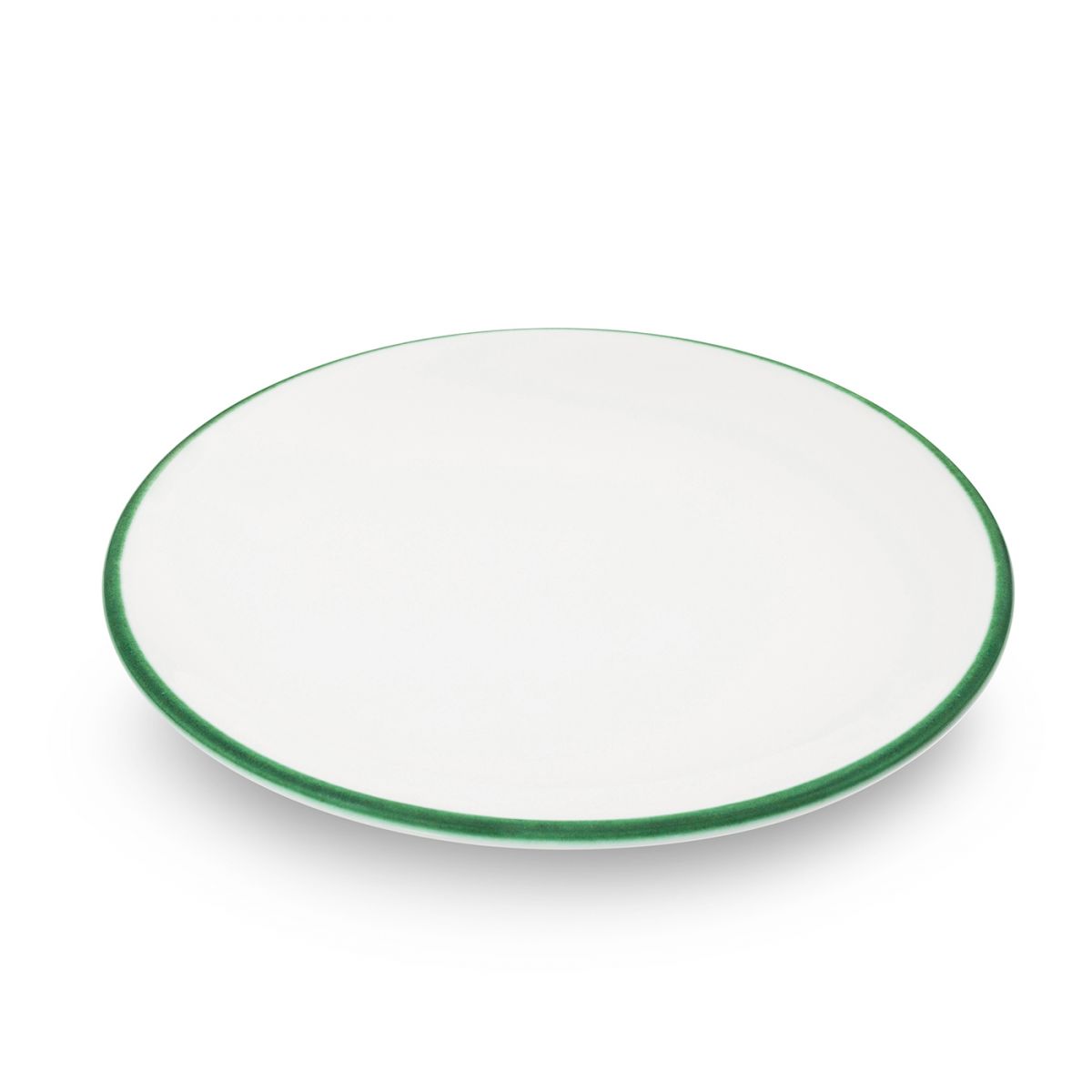 Schoteltje voor koffiekopje - Rand groen - 15 cm