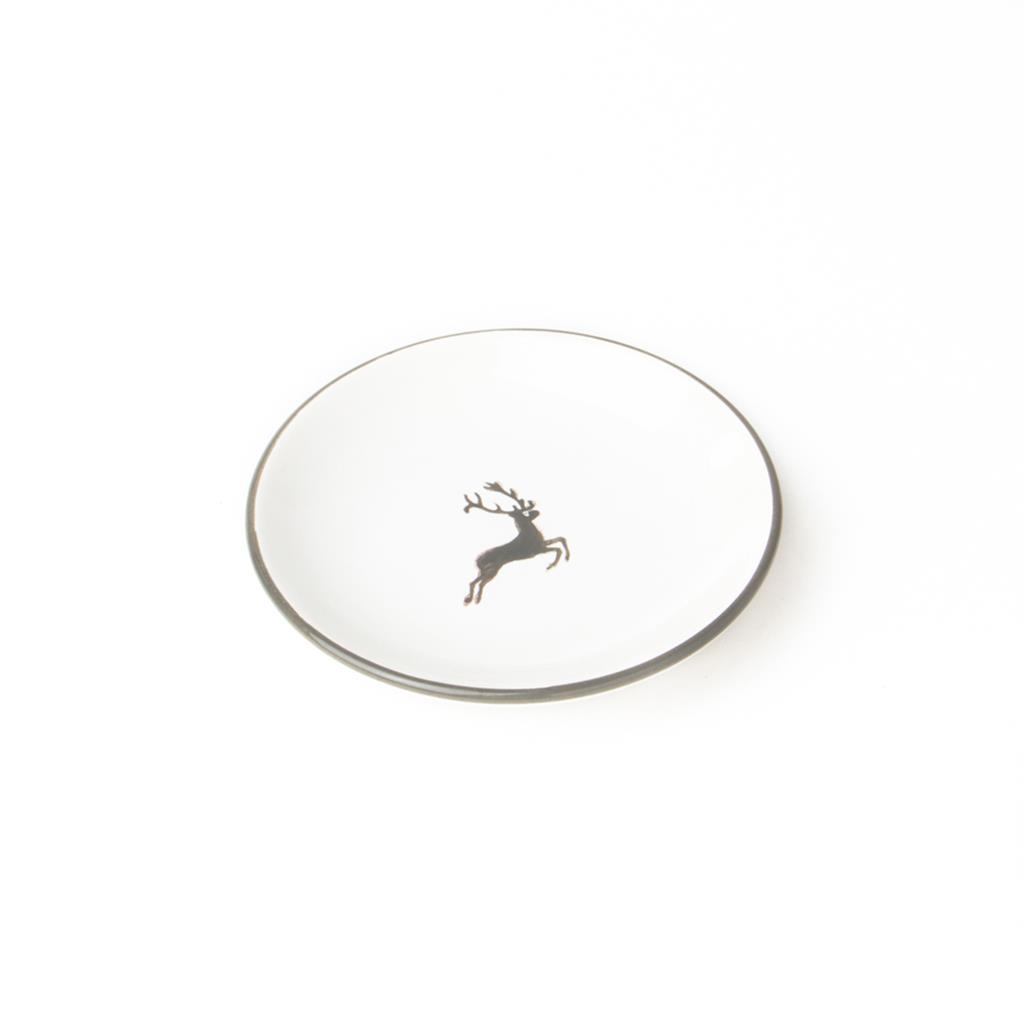 Schoteltje voor koffiekopje - Hert grijs - 15 cm