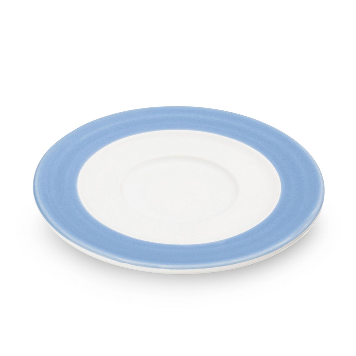 Schoteltje voor koffiekopje - Variatie blauw - 16 cm