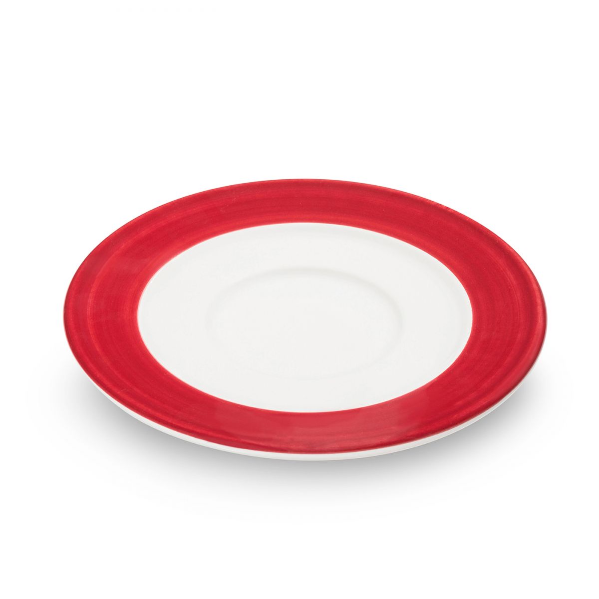 Schoteltje voor koffiekopje - Variatie bordeauxrood - 16 cm