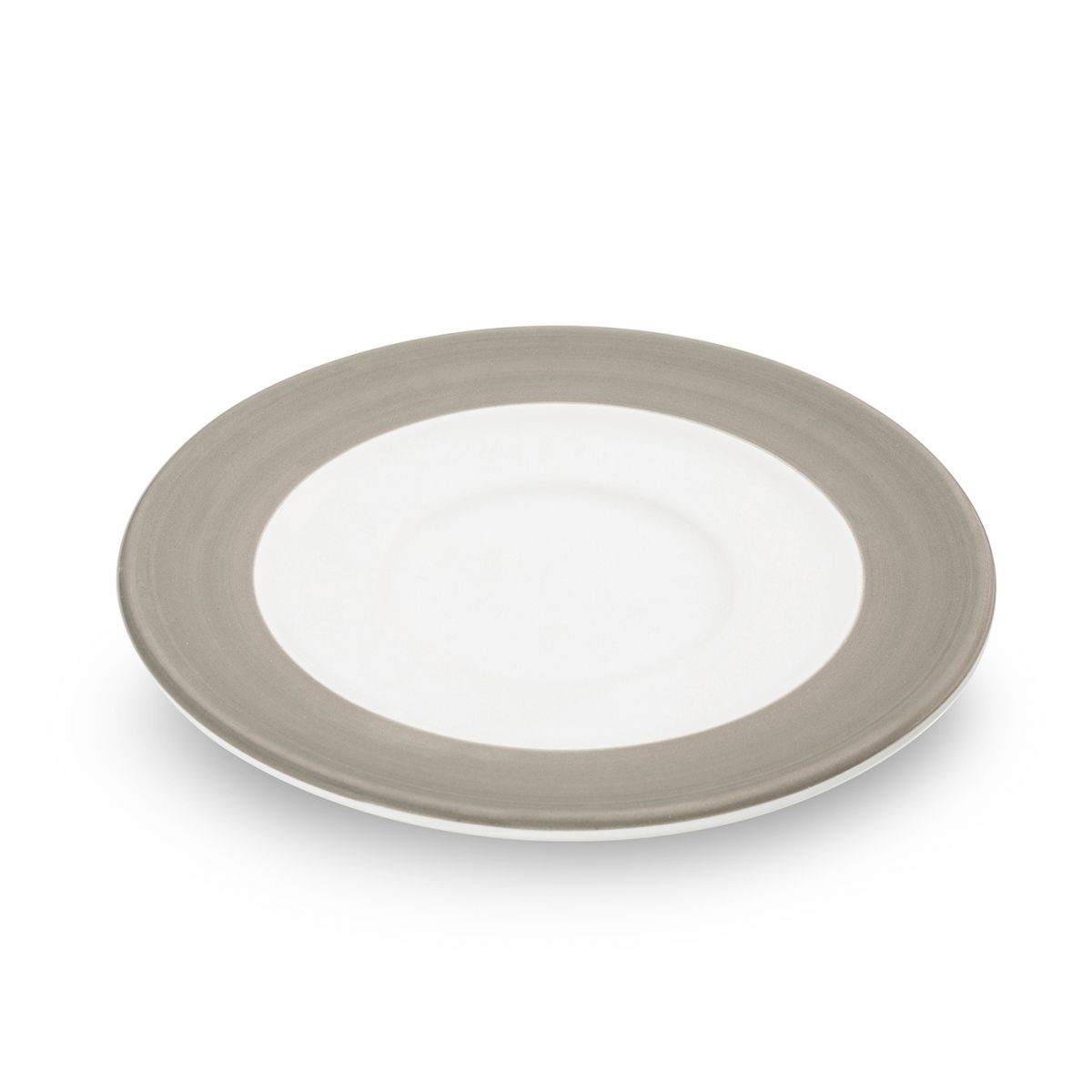 Schoteltje voor koffiekopje - Variatie grijs - 16 cm