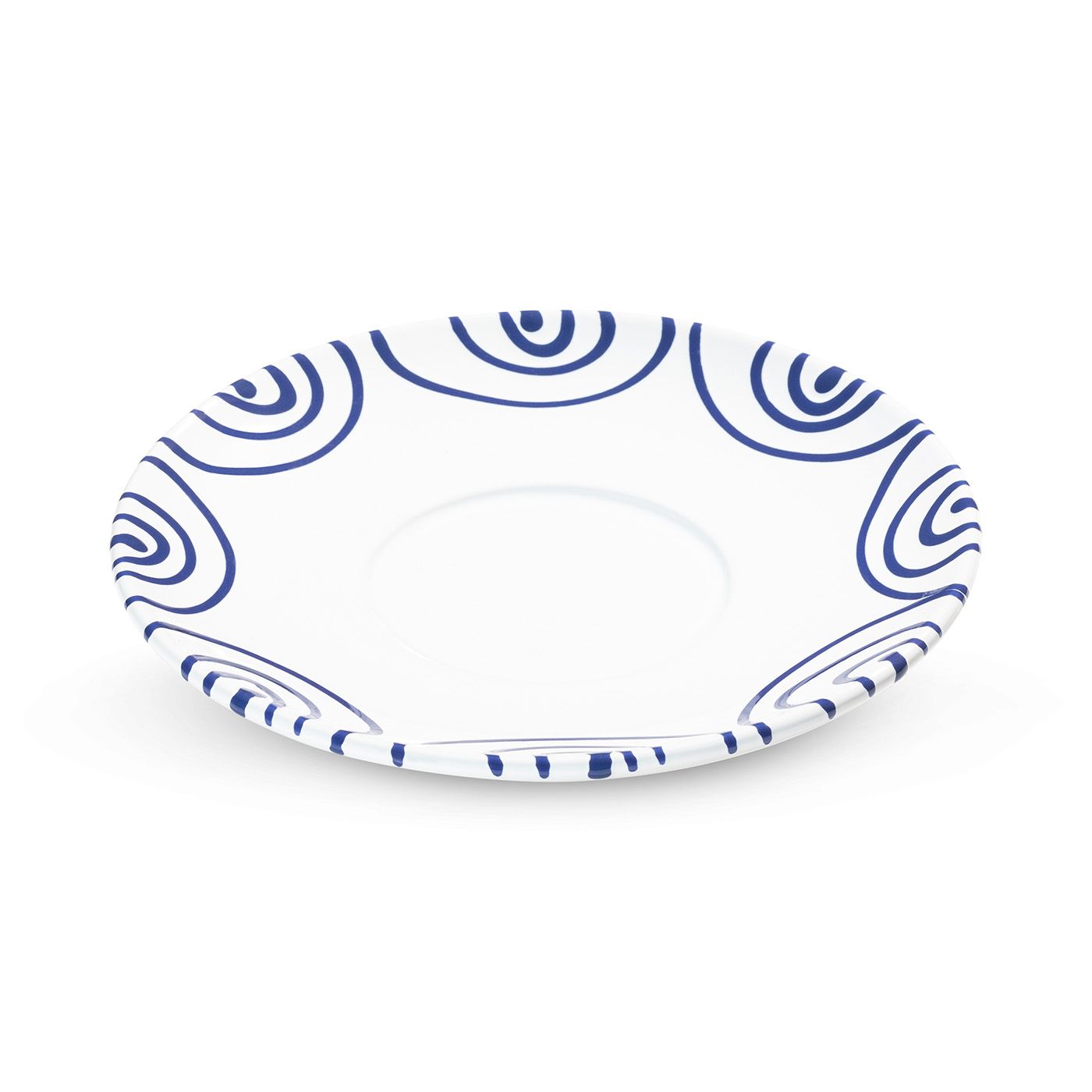 Schoteltje voor theebeker Maxima - Gevlamd donkerblauw - 18 cm