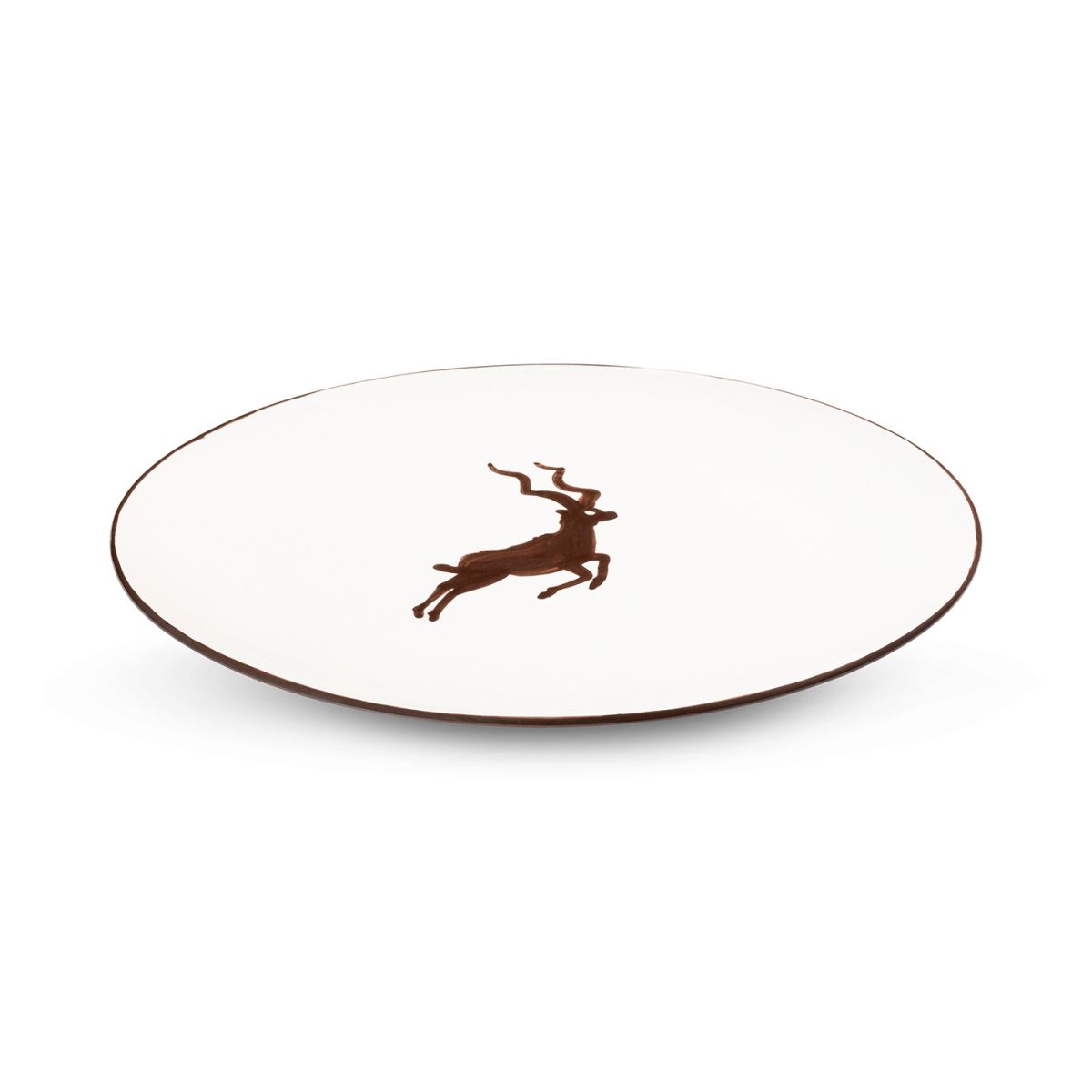 Serveerschaal ovaal - Kudu bruin - 33 x 26 cm
