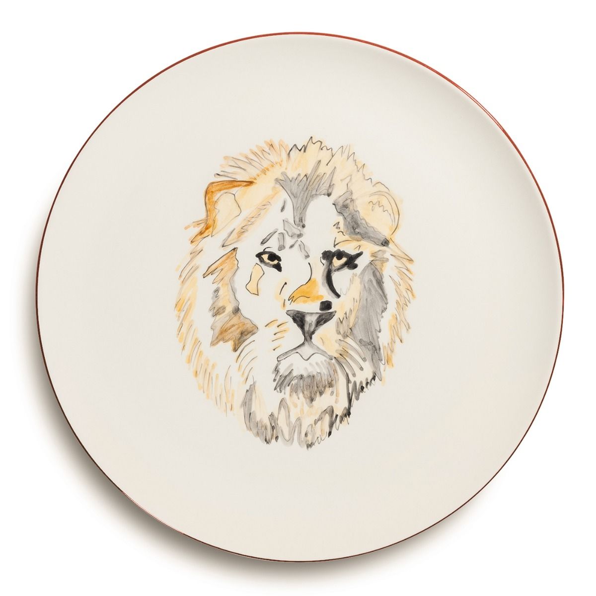 Onderbord-gebakschaal - Big Five Leeuw - 32 cm