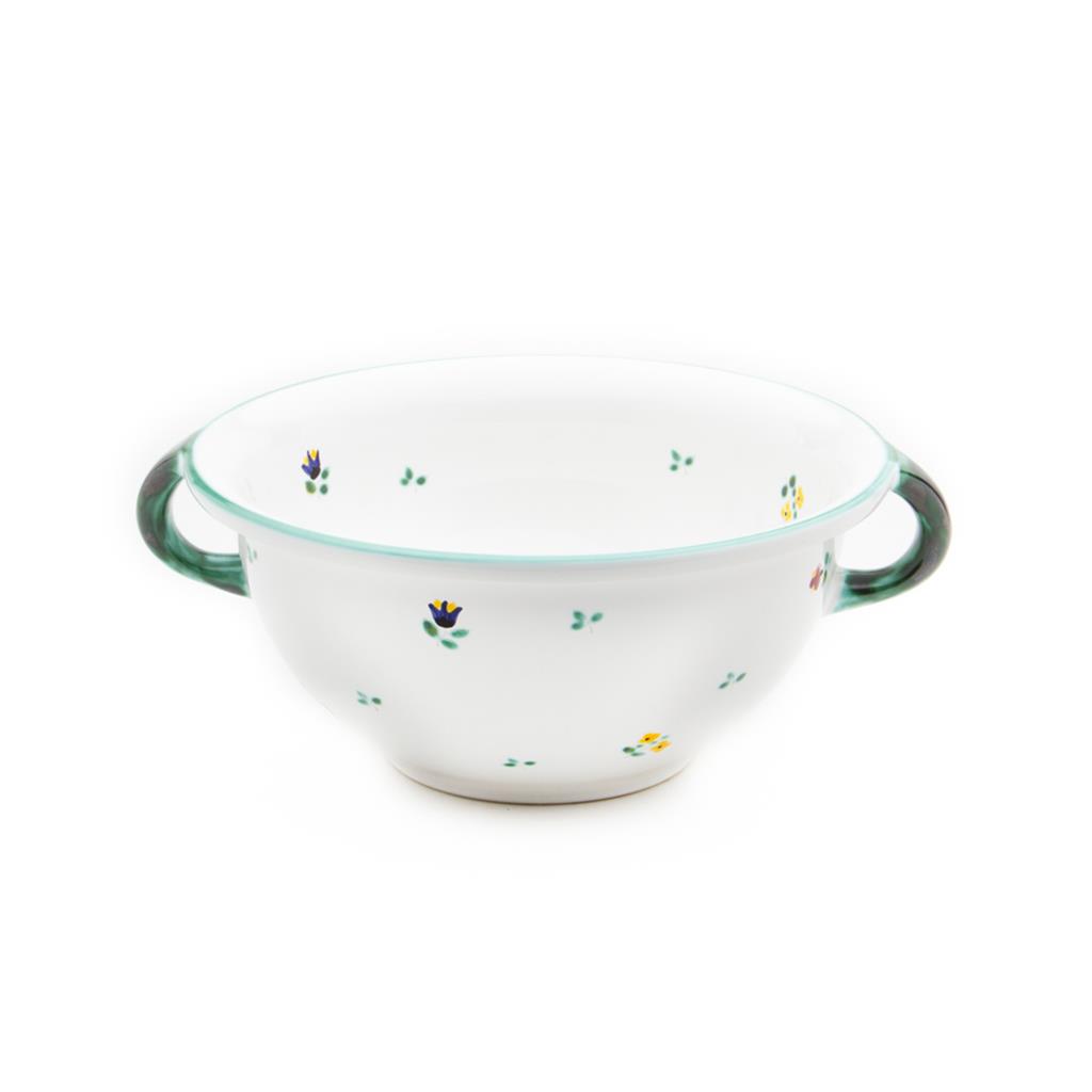 Serveerschaal met oren - Alpenbloemen - 25 cm
