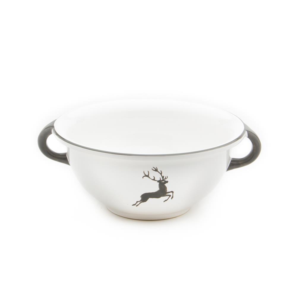 Serveerschaal met oren - Hert grijs - 17 cm