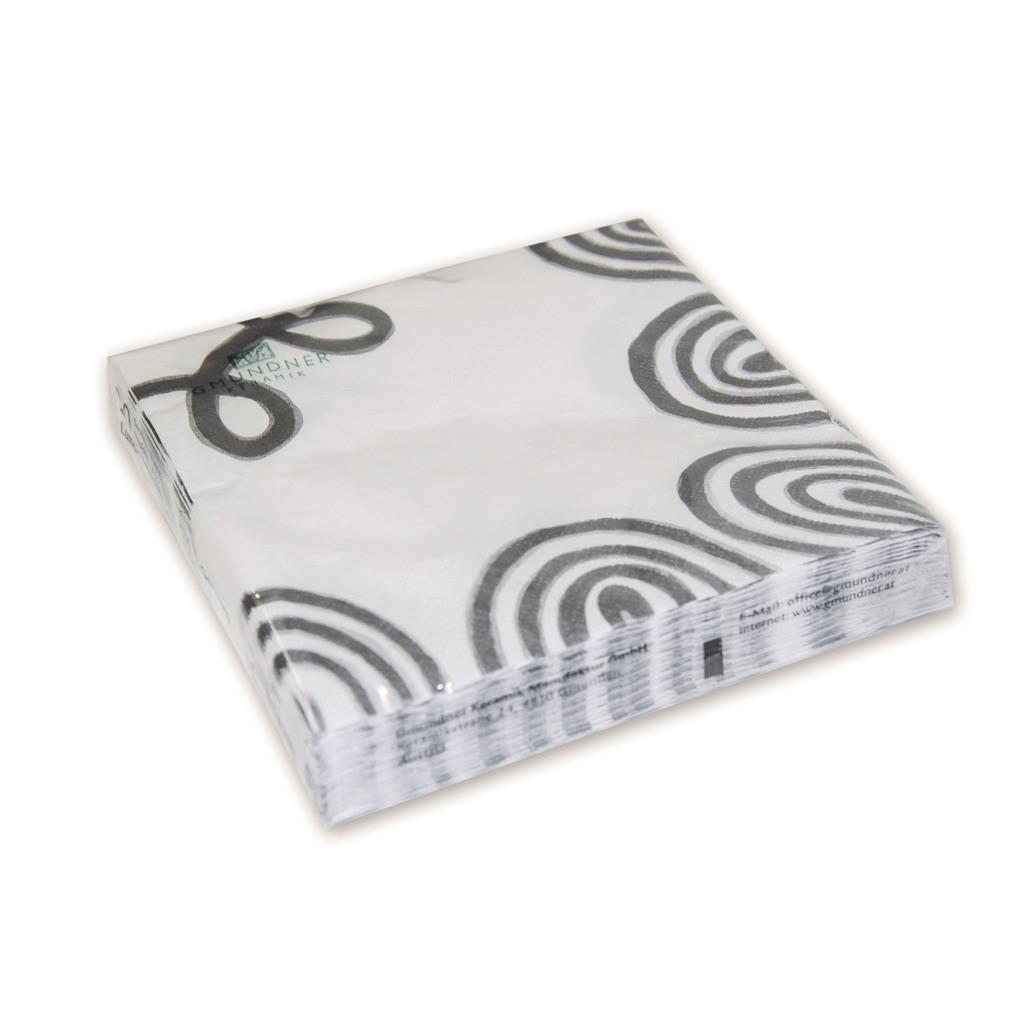 Servetten - gevlamd grijs - 33x33 cm